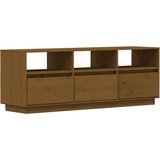 Maison Chic TV omarica - TV stojalo - Televizijska omarica medeno rjava 140x37x50 cm trdna borovina, (21700499) Cene