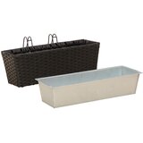  Ograda 2 pcs Crna 50 x 17 x 17 cm Metal | shoptok.hr
