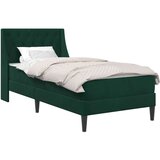  Okvir kreveta s madracem Tamnozelena 90 x 200 cm Baršun | shoptok.hr