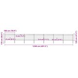 Vrtna ograda s vrhom koplja Čelik 1248 x 120 cm Crna | Eponuda.com