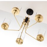 Jupiter 2088 - Luster na šipci RAMIREZ 5xE27/15W/230V zlatna/crna | Eponuda.com