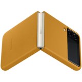 Samsung Usnjena torbica za Galaxy Z Flip3, gorčično rumena | Shoptok.si