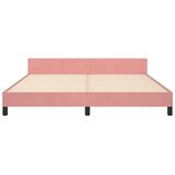 vidaXL Okvir za krevet s uzglavljem ružičasti 180x200 cm baršunasti | shoptok.hr
