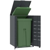 vidaXL Lopa za smetnjak za 1 smetnjak antracitna 69x79x117 cm jeklo | Shoptok.si