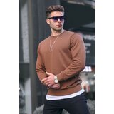 Madmext Sweatshirt - Brown - Regular fit Cene