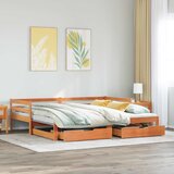  Dnevni krevet na razvlačenje bez madraca voštano smeđi 90x200cm | shoptok.hr