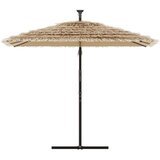 vidaXL Vrtni senčnik z jeklenim drogom rjav 246x246x230 cm | Shoptok.si