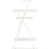  Radni stol s policom bijeli 116 x 50 x 93 cm | Eponuda.ba