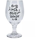 Paladone the nightmare before christmas - deadly night shade - glow in the dark glass cene