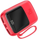 Power Bank BASEUS QPow - 10,000mAh LCD Quick Charge PD 15W s kabelom za Lightning 8-pin crveni PPQD-B09 | shoptok.hr