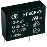 Mrežni relej HF46F-G/024-HS1, 24 V/DC, 1 x preklopnik., 10 A, 30 V/DC/277