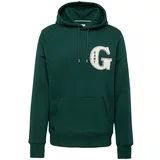 Gant Sweater majica tamno zelena / bijela