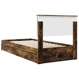  s od storage s uzglavljem Dimljeni hrast 90 x 200 cm | shoptok.hr