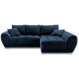 Windsor & Co Sofas kraljevo modra kotna sedežna garnitura z žametnim oblazinjenjem Nuage, desni kot Cene