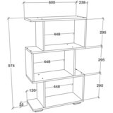 MID.YOU Regal Palusa M, Antracit | Shoptok.si