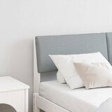 vidaXL Tapecirano vzglavje Svetlo siva 150 cm Masivno borovo les | Shoptok.si