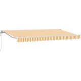  Retraktilna tenda Rumena in Bela 400 x 200 cm | Shoptok.si