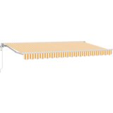  Skrovita tenda Žuta i bijela 400x200 cm | shoptok.hr