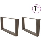  Noge za klub stolić V-oblik 2 kom Prirodni čelik 70 x (30-31,3) cm Čelik | shoptok.hr