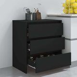 vidaXL Komoda crna 70 x 41 x 75 cm od iverice | shoptok.hr