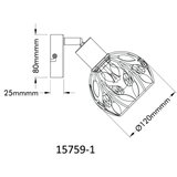 Globo 15759-1 - zidno usmereno svetlo mika 1xE14/25W/230V | Eponuda.com
