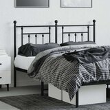  Kovinsko posteljno vzglavje črno 140 cm | Shoptok.si