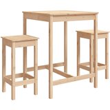 The Living Store Vrtna barska garnitura 3-delna trdna borovina - Vrtna Barska Garnitura, (21422305) | Shoptok.si