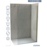 Copen Tuš paravan - stena C-02-S110BG Monte profil brušeno zlato 110x200cm providno staklo | ePonuda.com