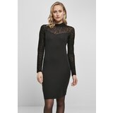 Urban Classics women's lace dress with turtle neck black | ePonuda.com