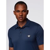 Ombre Stylish men's stretch fabric polo shirt - navy blue | Shoptok.si
