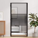 Staklena vrata Prugasti Crna 102,5 x 3,5 x 201,5 cm Aluminij | shoptok.hr