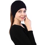 INF Kapa s širokim naglavnim trakom in čopom Black, (21543975) Cene