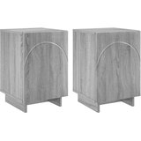  Noćni ormar 2 kom. Siva Sonoma 33 5 x 34 5 x 50 cm - Siva Sonoma 2 | shoptok.hr