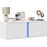 vidaXL Stenska TV omarica z LED lučkami bela 100x31x35 cm Cene