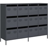 vidaXL Komoda antracit 135x39x103,5 cm hladno valjano jeklo | Shoptok.si