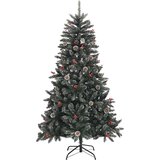 vidaXL Umjetno božićno drvce s stalakom Zelena 83.5 x 83.5 x 150 cm | shoptok.hr