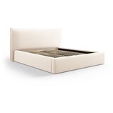 Milo Casa Krem tapecirani bračni krevet s prostorom za odlaganje s podnicom 180x200 cm Elio – | shoptok.hr