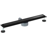 Tuš kanal 2-u-1 sa 360° sifonom Crna 70 cm Nehrđajući čelik 304 | shoptok.hr