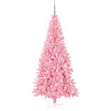 vidaXL Božično drevo med 300 LED z stojalom Roza 240 cm PVC | Shoptok.si