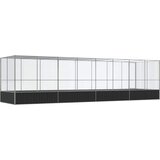  Kavez za ptice s produžetkom srebrni 832x207x212 cm čelični | shoptok.hr