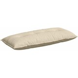 vidaXL Poglavni vzglavnik krema 120 x 19 x 50 cm blago | Shoptok.si