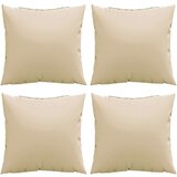 vidaXL Blazine za kavč 4 kosi bež 40x40 cm blago | Shoptok.si