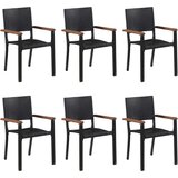  7-dijelni vrtni blagovaonski set crni | shoptok.hr