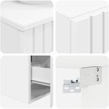  Set namještaja za kupaonicu 3 kom. Bijela 33 x 34,5 x 160 cm | shoptok.hr