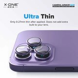 X-ONE safirno steklo za objektiv kamere Camera Armor Pro – za iPhone 15 /15 Plus, srebrno | Shoptok.si