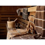 Zone Rjava/bež bombažna brisača 70x140 cm Sauna – | Shoptok.si