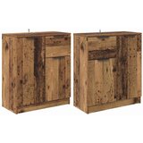  Komode 2 pcs Staro drvo 60 x 30 x 70 cm Konstruirano drvo | shoptok.hr