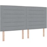  Krevet s od storage s uzglavljem 2 kom. Svjetlosiva Lažna koža - Svjetlosiva 180 x 200 cm Dizajn linija | shoptok.hr