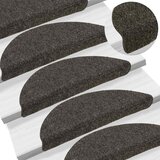  Prostirke za stepenice, samoljepljive, 10 kom, 56x17x3 cm, antracit, poluokrugle | shoptok.hr