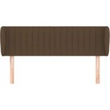  Vzglavje z ušesi temno rjavo 147x23x78/88 cm blago, (20936138) | Shoptok.si